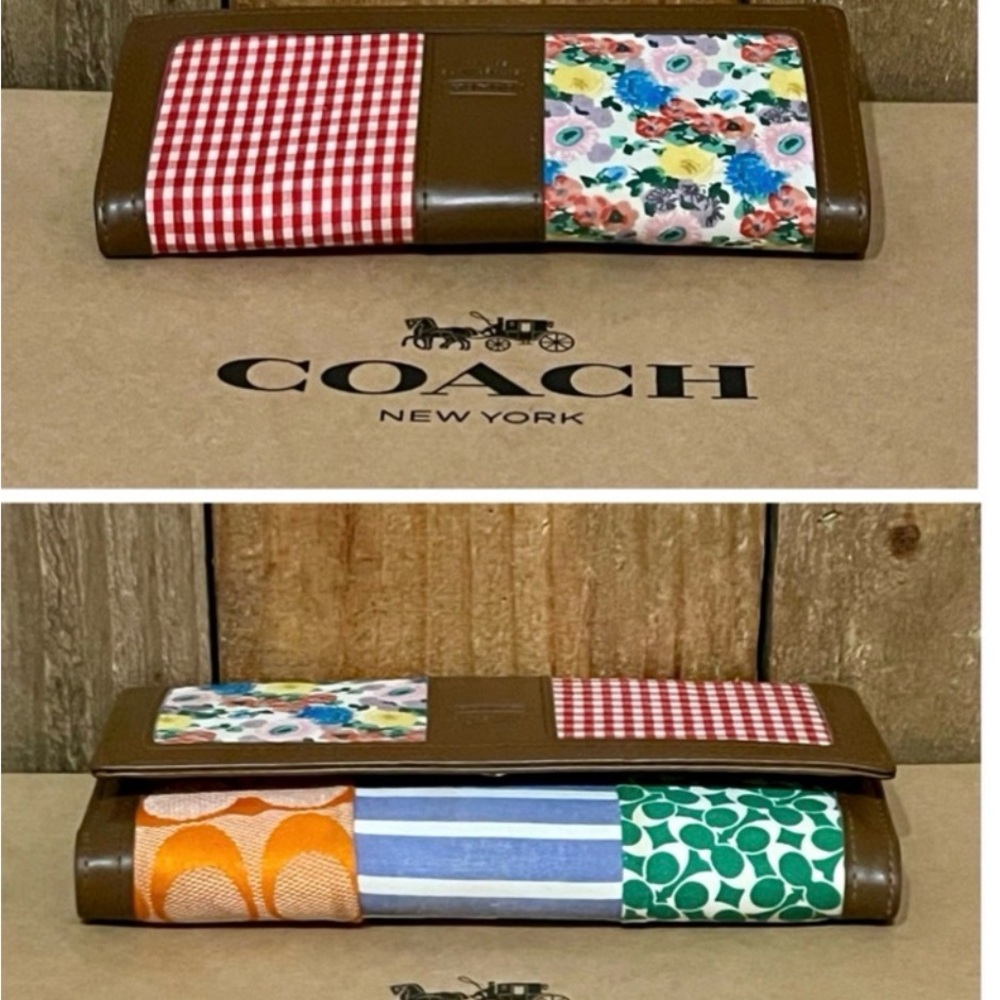 Coach Multicolor Patchwork Wallet - image 9